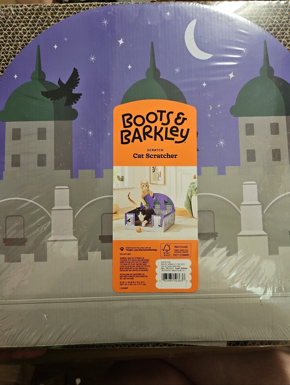 Boots & Barkley Castle Theme Cat Scratcher Pad - 15"
